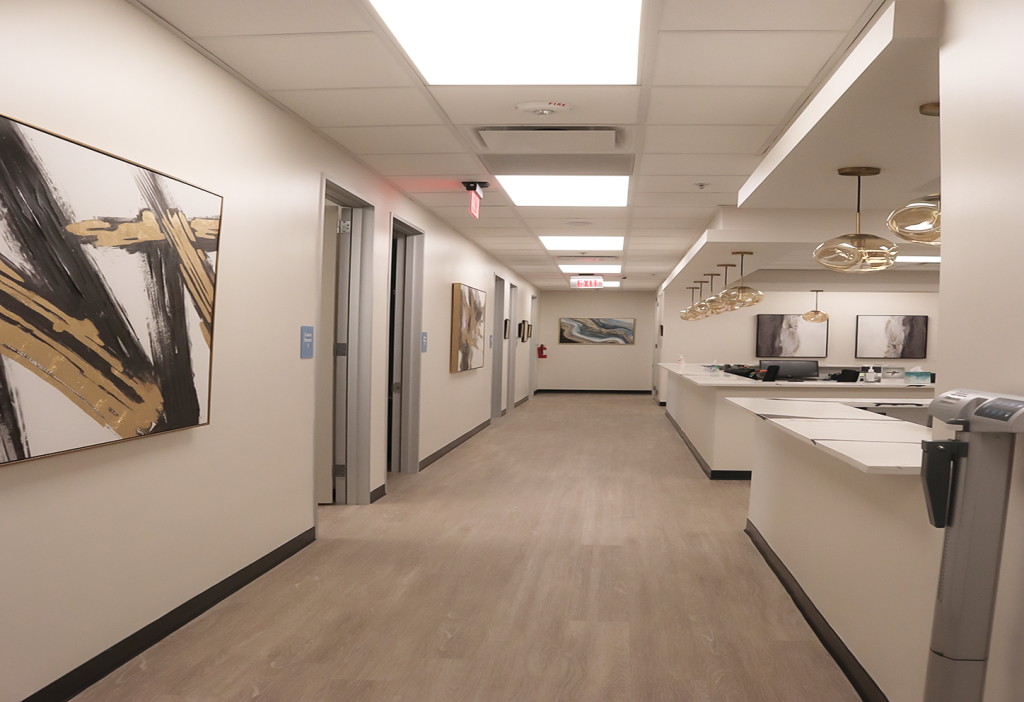 Office Hallway View Iconic Custom Home Builders