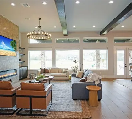 modern kitchen remodel with custom cabinets and count