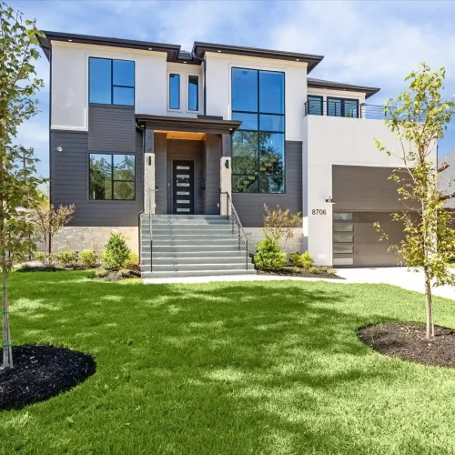 3 Level Custom Home Front Shot