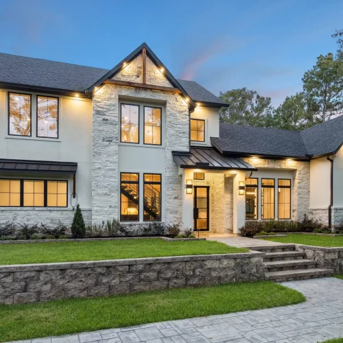 House Exterior View Iconic Custom Home Builders